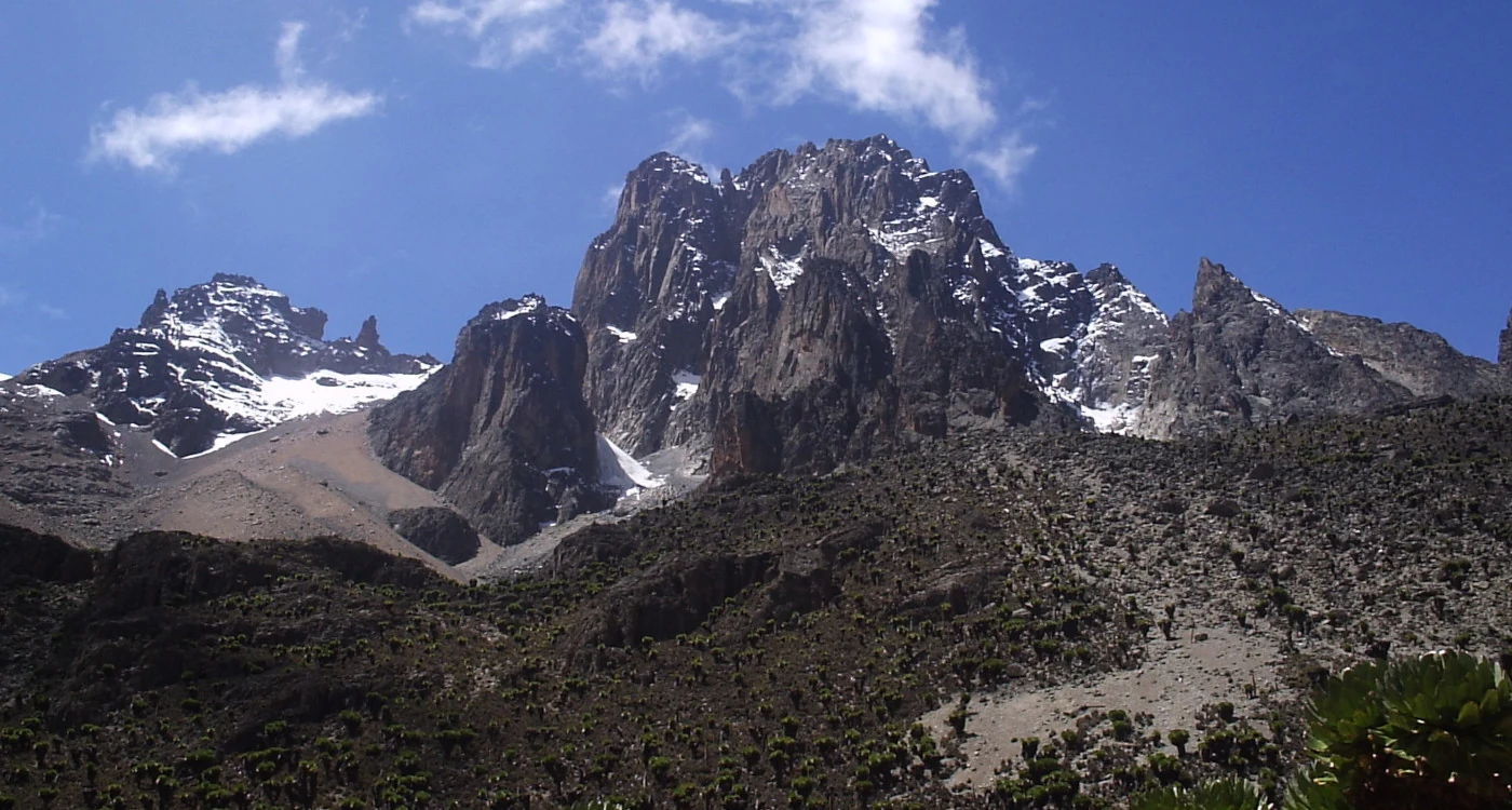 Summit Mount Kenya at sunrise